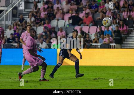 Florida, USA, 9. September 2023, Inter Miami CF gegen Sporting Kansas City City, MLS, Ergebnis: Inter Miami 3 Sporting KC 2. Quelle: CHRIS ARJOON/Alamy Live News Stockfoto