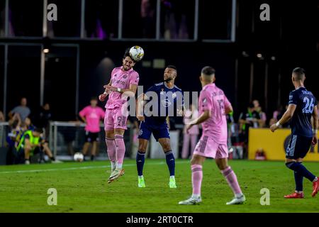 Florida, USA, 9. September 2023, Inter Miami CF gegen Sporting Kansas City City, MLS, Ergebnis: Inter Miami 3 Sporting KC 2. Quelle: CHRIS ARJOON/Alamy Live News Stockfoto