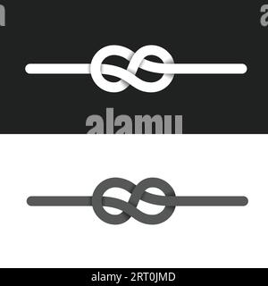 Die Schnur ist in die Figur gebunden Stock Vektor