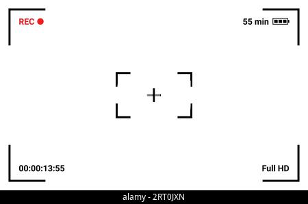 Kamera Video Capture Frame Screen Recording ui Stock Vektor