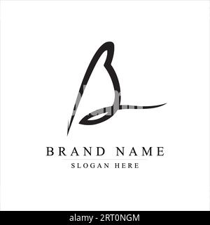 Logo mit dem Buchstaben B für Unternehmen aller Art. B-Letter-Logo-Design. Modernes abstraktes B-Logo. Stock Vektor