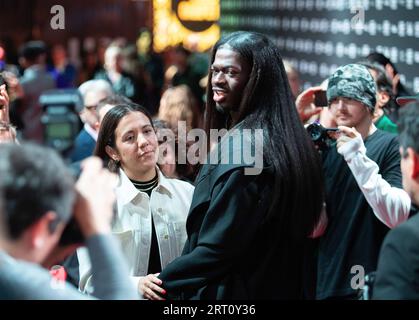 Toronto, Kanada. September 2023. TORONTO, ONTARIO - SEPTEMBER 09: Lil NAS X nimmt an der Premiere „Lil NAS X: Long Live Montero“ während des Toronto International Film Festival 2023 in der Roy Thomson Hall am 9. September 2023 in Toronto, Ontario, Teil. Foto: PICJER/imageSPACE Credit: Imagespace/Alamy Live News Stockfoto