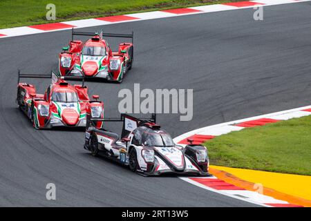 10 CULLEN Ryan (gar), KAISER Matthias (Lie), AUBRY Gabriel (fra), Vector Sport, Oreca 07 - Gibson, Action während der 6 Stunden von Fuji 2023, 6. Runde der FIA-Weltmeisterschaft 2023, vom 7. Bis 10. September 2023 auf dem Fuji Speedway in Oyama, Japan Stockfoto