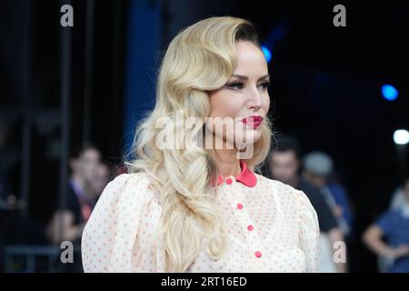 Saint Denis, Frankreich. September 2023. Adriana Karembeu während der Weltmeisterschaft 2023, Pool Ein Rugby union Spiel zwischen Frankreich und Neuseeland am 8. September 2023 im Stade de France in Saint-Denis bei Paris, Frankreich - Foto Laurent Lairys/DPPI Credit: DPPI Media/Alamy Live News Stockfoto