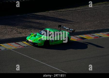 Hohenstein Ernstthal, Deutschland. September 2023. September 2023, Sachsenring, Hohenstein-Ernstthal, DTM 2023, Sachsenring, 8. September. - 10. September 2023, in dem Bild Dennis Olsen, Manthey EMA/dpa/Alamy Live News Stockfoto