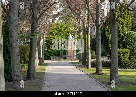 Kopenhagen, Dänemark., 1. März 2022: Garnisonfriedhof im Bezirk Osterbro Stockfoto