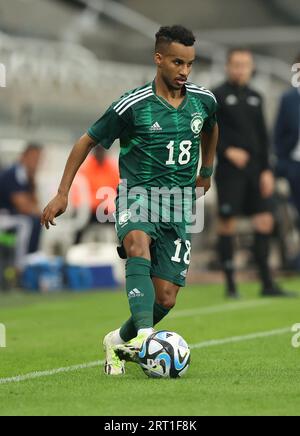 Newcastle upon Tyne, England, 8. September 2023. Abdulrahman Ghareeb aus Saudi-Arabien während des internationalen Freundschaftsspiels in St. James' Park, Newcastle Upon Tyne. Der Bildnachweis sollte lauten: Nigel Roddis / Sportimage Stockfoto