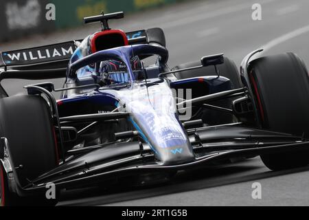 MELBOURNE, AUSTRALIEN, 9. APRIL: Alexander Albon aus Thailand fährt die Nummer 23 Williams FW44 Mercedes während des Trainings beim Australian Grand 2022 Stockfoto