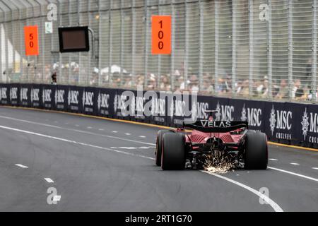 MELBOURNE, AUSTRALIEN, 9. APRIL: Charles Leclerc aus Monaco fährt die Nummer 16 Ferrari F1-75 während des Trainings beim Großen Preis von Australien 2022 Stockfoto