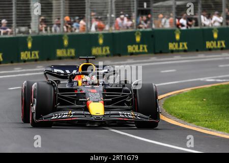 MELBOURNE, AUSTRALIEN, 9. APRIL: Max Verstappen aus den Niederlanden fährt die Nummer 1 Oracle Red Bull Racing RB18 Stockfoto