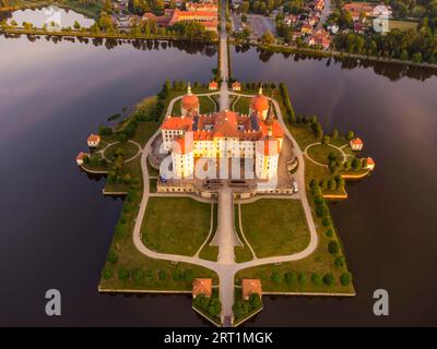 Moritzburg Jagdschloss am Abend Stockfoto