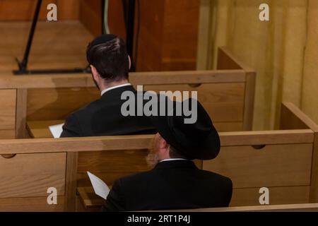 Zeremonie zum 20. Jahrestag der Weihe der Neuen Synagoge Dresden Stockfoto