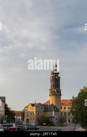 Herzogin Anna Amalia Bibliothek auf dem Demokratieplatz in Weimar Stockfoto