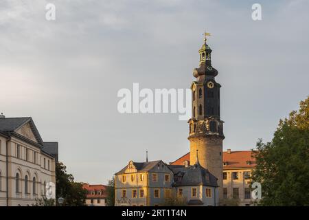 Herzogin Anna Amalia Bibliothek auf dem Demokratieplatz in Weimar Stockfoto