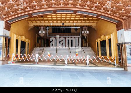 Melbourne, Australien, 4. Oktober 2020: Das Regent Theatre in Melbourne ist während der Coronavirus-Pandemie und der damit verbundenen Lockdown ruhig und leer Stockfoto