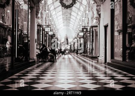 Melbourne, Australien, 1. November 2020: Die Royal Arcade Mall in Melbourne beginnt wieder zu einem normalen Leben zurückzukehren, wenn die Käufer während des Coronavirus zurückkehren Stockfoto