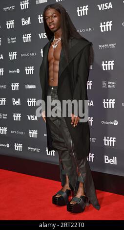 Toronto, Kanada. September 2023. Lil NAS X nimmt an der Uraufführung des Dokumentarfilms „Lil NAS X: Long Live Montero“ in der Roy Thomson Hall während des Toronto International Film Festival in Toronto, Kanada, am Samstag, den 9. September 2023 Teil. Foto von Chris Chew/UPI Credit: UPI/Alamy Live News Stockfoto