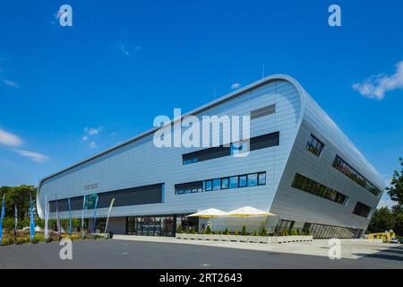 Die BallsportArena Dresden ist eine Mehrzweckhalle in der sächsischen Hauptstadt Dresden Stockfoto