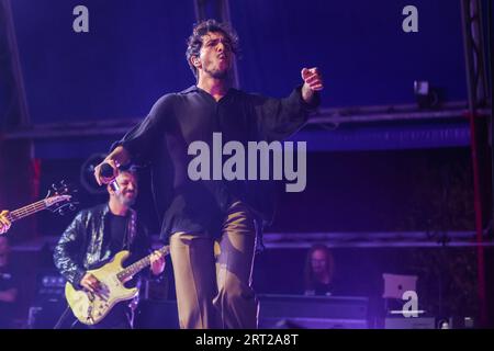 Mailand, Italien. September 2023. Alberto Cotta Ramusino, der als Tananai bekannt ist, spielt live auf der Bühne während des FESTIVALS LIVE 2023 in Carroponte am 09. September 2023 in Sexten San Giovanni, Italien Credit: Independent Photo Agency/Alamy Live News Stockfoto