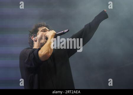 Mailand, Italien. September 2023. Alberto Cotta Ramusino, der als Tananai bekannt ist, spielt live auf der Bühne während des FESTIVALS LIVE 2023 in Carroponte am 09. September 2023 in Sexten San Giovanni, Italien Credit: Independent Photo Agency/Alamy Live News Stockfoto