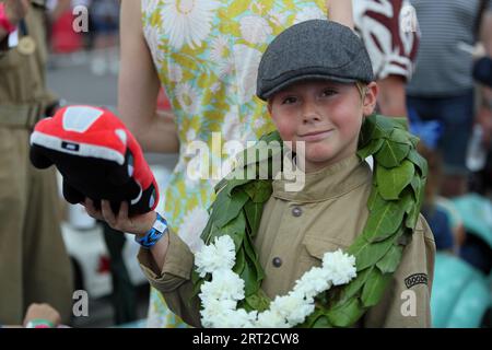 Goodwood, West Sussex, Großbritannien. September 2023. Josh Johnson Gewinner des Settrington Cup beim Goodwood Revival in Goodwood, West Sussex, Großbritannien. © Malcolm Greig/Alamy Live News Stockfoto