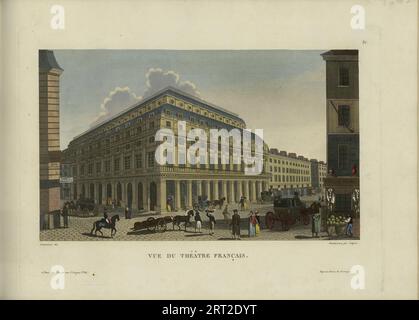 VUE du th&#xe9;&#xe2;Tre Fran&#xe7;ais, 1817-1824. Private Sammlung. Stockfoto