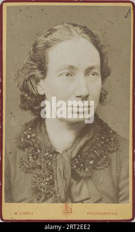 Porträt von Louise Michel (1830-1905), ca. 1870. Private Sammlung. Stockfoto