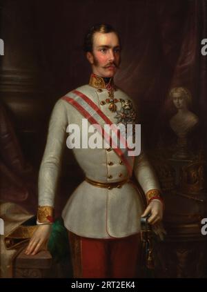 Porträt von Kaiser Franz Joseph I. von Österreich, 1854. Private Sammlung. Stockfoto
