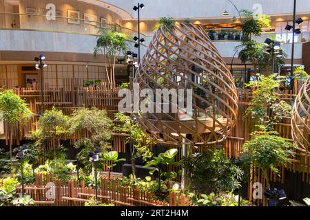 Lobby des Parkroyal Collection Marina Bay Hotel, Singapur Stockfoto