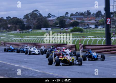 Melbourne, Australien. September 2023. Während des Formel-Open-Rennens 3 bei Shannons Speedseries Motorsport Championship Runde 6 auf dem Sandown International Raceway. Quelle: Santanu Banik/Alamy Live News Stockfoto