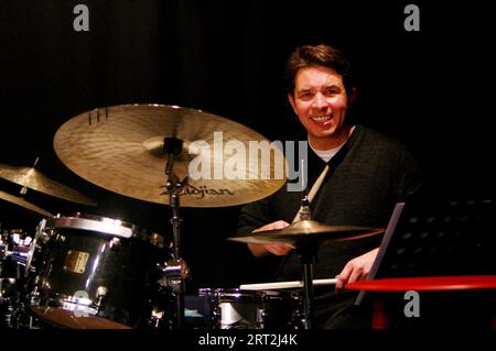 Ian Palmer, Ray Russell Quintet, Urdict Jazz Club, Brighton, East Sussex, März 2023. Stockfoto