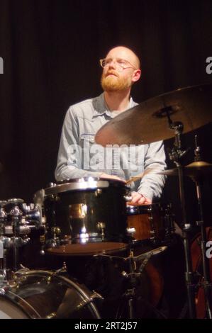 David Hamblett, David Angol Quartet, Urdict Jazz Club, Brighton, East Sussex, Februar 2023. Stockfoto