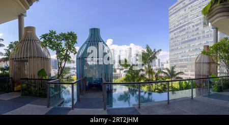 Wellnessetage im Parkroyal Collection Pickering Hotel, Singapur Stockfoto