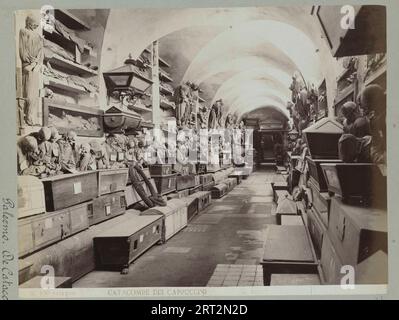 Kapuzinerkatakomben, Palermo, Sizilien, Archivfotografie, 1900, 1900er Jahre, Italien, Vintage-Druck, Stockfoto