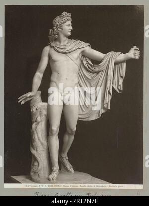 Das Apollo Belvedere oder Pythian Apollo ist eine berühmte Marmorskulptur aus der klassischen Antike. 2. Jahrhundert n. Chr. Stockfoto