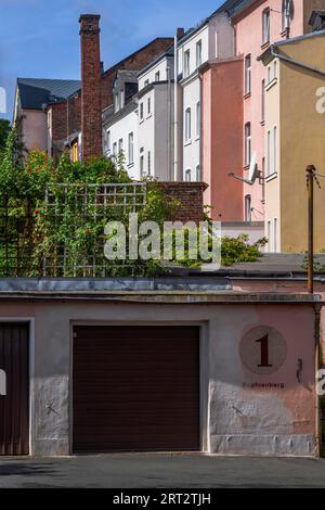 Hof ist eine fränkische unabhängige Stadt an der Saale im Nordosten Bayerns. Mit rund 47 300 Einwohnern ist sie die drittgrößte Stadt in der Stadt Stockfoto