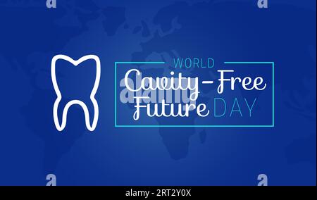 World Cavity-Free Future Day Modern Illustration Stock Vektor