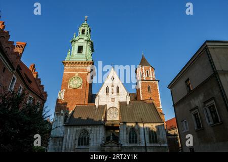 Die Wawelkathedrale St. Stanislaus B. M. und St. Wenzel M. in Krakau, Polen Stockfoto