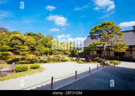 Tenryu-JI-Garten an einem warmen Frühlingstag in Arashiyama, Kyoto, Japan Stockfoto