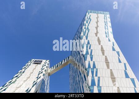 Kopenhagen, Dänemark, 22. Mai 2018: AC Bella Sky Hotel, Tagungs- und Kongresszentrum im Stadtteil Orestad, Europa Stockfoto