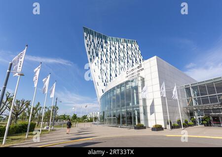 Kopenhagen, Dänemark, 22. Mai 2018: AC Bella Sky Hotel, Tagungs- und Kongresszentrum im Stadtteil Orestad Stockfoto