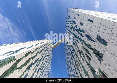 Kopenhagen, Dänemark, 22. Mai 2018: AC Bella Sky Hotel, Tagungs- und Kongresszentrum im Stadtteil Orestad Stockfoto