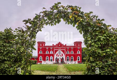 Jagdschloss im Tudorstil bei Karnitz auf der Insel Rügen Stockfoto