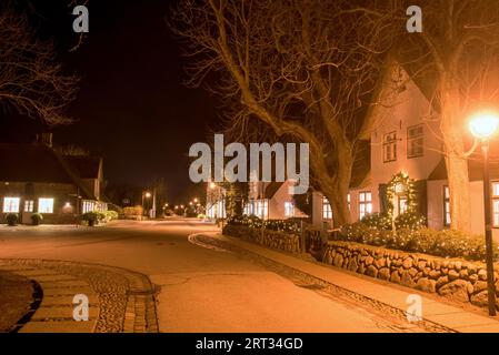 Dorfstraße in Keitum auf der Insel Sylt Stockfoto