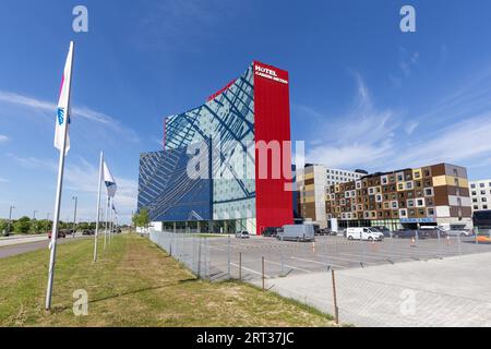 Kopenhagen, Dänemark, 22. Mai 2018: Außenansicht des Cabinn Metro Hotels Stockfoto