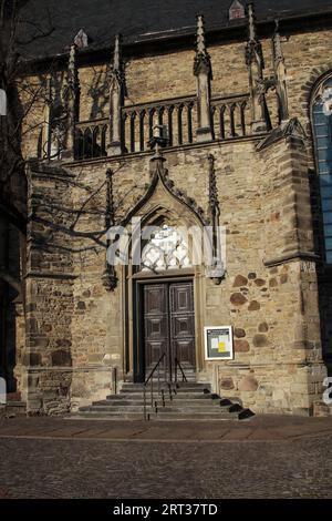 Details von St. Jakobskirche in Köthen Stockfoto