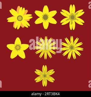 Blumenmuster: Elegantes florales tropisches Muster mit Blumen. Blumenmodedrucke. Nahtlose Vektorstruktur. Frühlingsstrauß. Durchgehendes Blumenmuster Stock Vektor