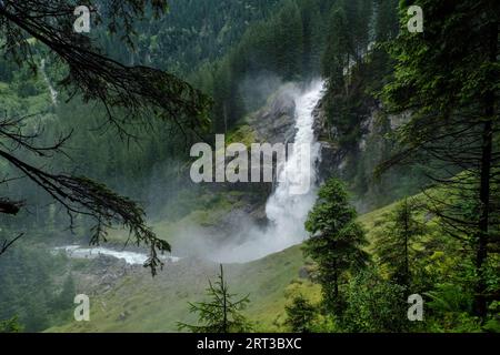 Krimmler Wasserfälle (der höchste Wasserfall Österreichs), Nationalpark hohe Tauern, Österreich Stockfoto