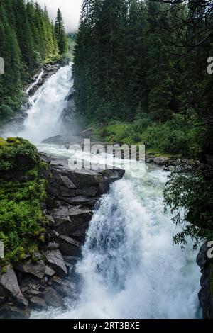 Krimmler Wasserfälle (der höchste Wasserfall Österreichs), Nationalpark hohe Tauern, Österreich Stockfoto