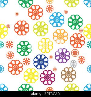 Blumenmuster: Elegantes florales tropisches Muster mit Blumen. Blumenmodedrucke. Nahtlose Vektorstruktur. Frühlingsstrauß. Durchgehendes Blumenmuster Stock Vektor